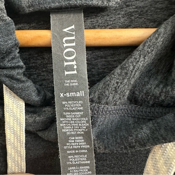 Vuori Halo Essential Hoodie Sweatshirt Gray Black Camouflage Size Extra Small - Picture 5 of 6